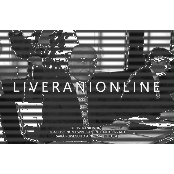 Neg- RETROSPETTIVA ADRIANO GALLIANI , Dirigente Sportivo Calcio Nella foto ADRIANO GALLIANI, Amministratore Delegato MILAN CON LUCIANO NIZZOLA, ALLA RIUNIONE DEI PRESIDENTI IN LEGA CALCIO A MILANO NELL\'ANNO 1995 AG ALDO LIVERANI