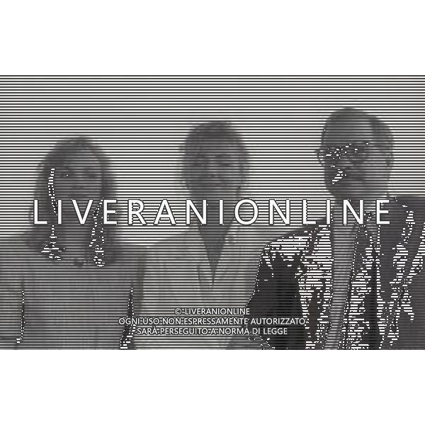 NEG- RETROPETTIVA PATRICIA HEARST ATTRICE NELLA FOTO PATRICIA HEARST CON NATASHA RICHARDSON E IL REGISTA PAUL SCHRADER A CANNES NELL\'ANNO 1987 AG ALDO LIVERANI SAS