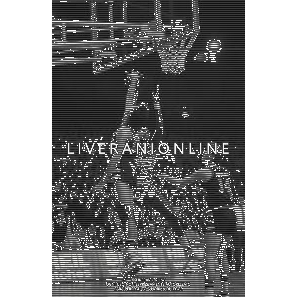 NEG-1987-1988 MILANO COPPA CAMPIONI TRACER MILANO-PARTIZAN BELGRADO NELLA FOTO BROWN AG ALDO LIVERANI SAS