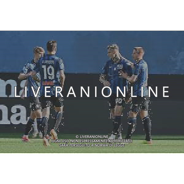 TVRG Atalanta vs Torino nella foto esultanza Atalanta dopo il gol dell\'1 a 0 Scamacca Gianluca Bergamo 26-05-2024 Gewiss Stadium Campionato Serie A TIM - 38a giornata foto Roberto Garavaglia/Agenzia Aldo Liverani sas/AGENZIA ALDO LIVERANI SAS