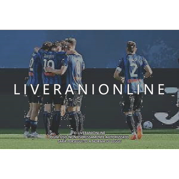 TVRG Atalanta vs Torino nella foto esultanza Atalanta dopo il gol dell\'1 a 0 Scamacca Gianluca Bergamo 26-05-2024 Gewiss Stadium Campionato Serie A TIM - 38a giornata foto Roberto Garavaglia/Agenzia Aldo Liverani sas/AGENZIA ALDO LIVERANI SAS