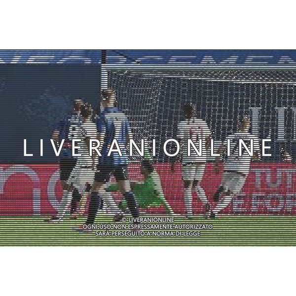 TVRG Atalanta vs Torino nella foto Ademola Lookman (Atalanta), coperto, segna il gol del 2 a 0 Bergamo 26-05-2024 Gewiss Stadium Campionato Serie A TIM - 38a giornata foto Roberto Garavaglia/Agenzia Aldo Liverani sas/AGENZIA ALDO LIVERANI SAS