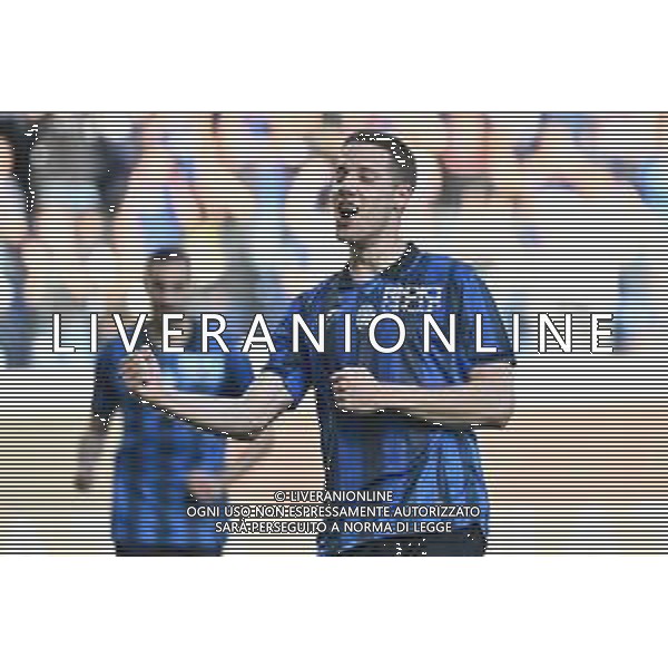 TVRG Atalanta vs Torino nella foto Mario Pasalic (Atalanta) esulta dopo il gol del 3 a 0 Bergamo 26-05-2024 Gewiss Stadium Campionato Serie A TIM - 38a giornata foto Roberto Garavaglia/Agenzia Aldo Liverani sas/AGENZIA ALDO LIVERANI SAS