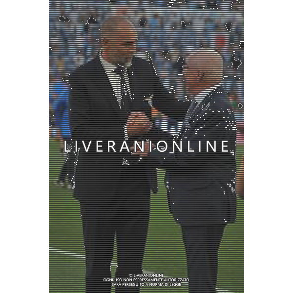 Lazio vs Sassuolo - Campionato Serie A TIM - 38 giornata - Stadio Olimpico - Roma 26-05-2024 nella foto Igor Tudor saluta Sven Goran Eriksson ©Federico Gaetano / AGENZIA ALDO LIVERANI SAS