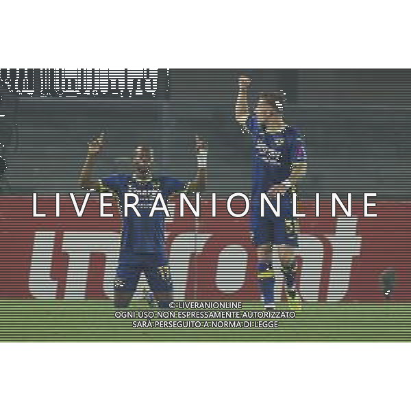 Tijjani Noslin of Hellas Verona FC celebrates after scoring during Hellas Verona FC vs Internazionale FC, 38° Serie A Tim 2023-24 game at Marcantonio Bentegodi Stadium in Verona (VR), Italy, on May 26, 2024. (Photo by Davide Casentini) / AGENZIA ALDO LIVERANI SAS