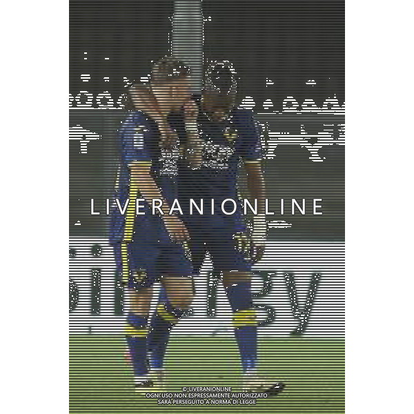 Tomas Suslov of Hellas Verona FC celebrates after scoring during Hellas Verona FC vs Internazionale FC, 38° Serie A Tim 2023-24 game at Marcantonio Bentegodi Stadium in Verona (VR), Italy, on May 26, 2024. (Photo by Davide Casentini) / AGENZIA ALDO LIVERANI SAS