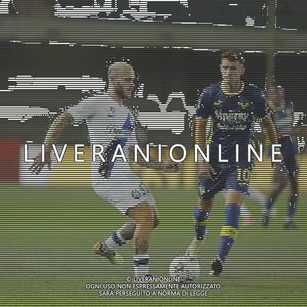 Federico Dimarco of Inter FC play the ball during Hellas Verona FC vs Internazionale FC, 38° Serie A Tim 2023-24 game at Marcantonio Bentegodi Stadium in Verona (VR), Italy, on May 26, 2024. (Photo by Davide Casentini) / AGENZIA ALDO LIVERANI SAS