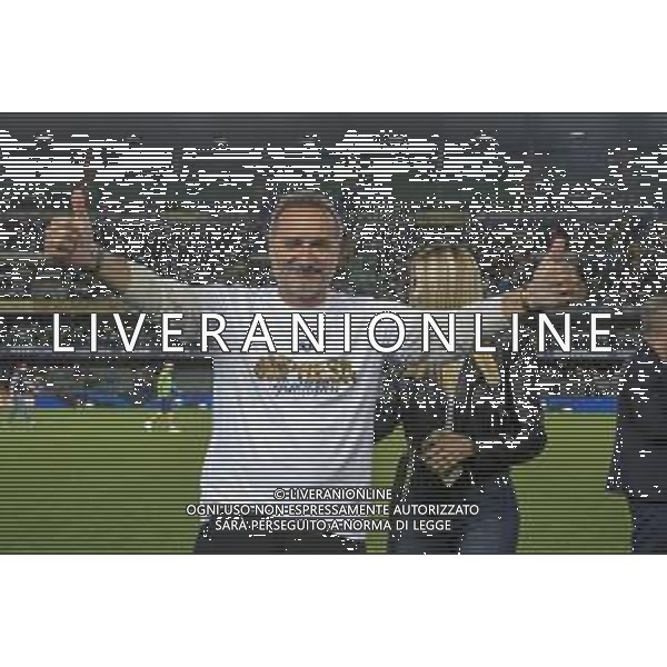 Maurizio Setti Chairman of Hellas Verona FC celebrate the end of season Hellas Verona FC vs Internazionale FC, 38° Serie A Tim 2023-24 game at Marcantonio Bentegodi Stadium in Verona (VR), Italy, on May 26, 2024. (Photo by Davide Casentini) / AGENZIA ALDO LIVERANI SAS