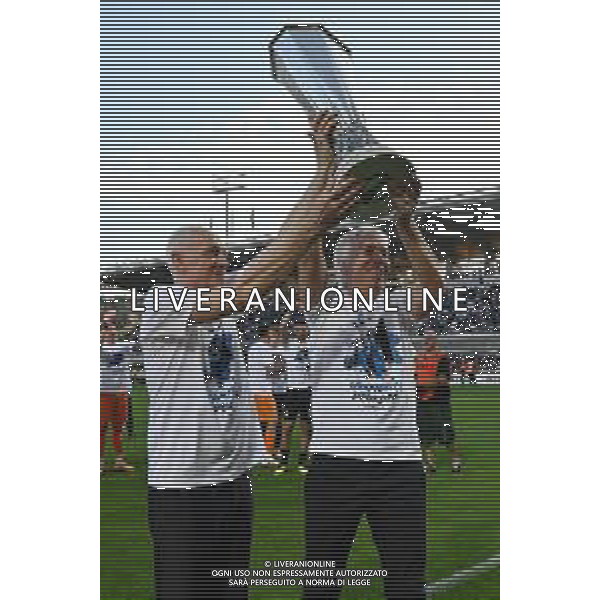 TVRG Atalanta vs Torino nella foto Antonio Percassi presidente Atalanta SX e Gian Piero Gasperini allenatore Atalanta DX Bergamo 26-05-2024 Gewiss Stadium Campionato Serie A TIM - 38a giornata foto Roberto Garavaglia/Agenzia Aldo Liverani sas / AGENZIA ALDO LIVERANI SAS