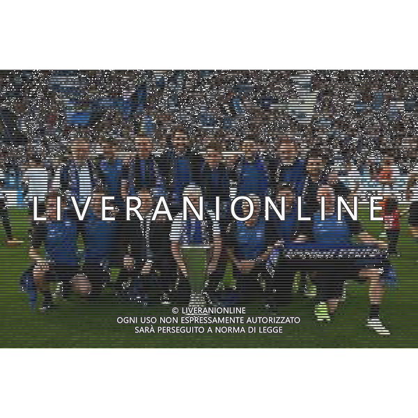 TVRG Atalanta vs Torino nella foto Gian Piero Gasperini allenatore Atalanta, al centro in basso, con tutto lo staff tecnico della prima squadra Bergamo 26-05-2024 Gewiss Stadium Campionato Serie A TIM - 38a giornata foto Roberto Garavaglia/Agenzia Aldo Liverani sas / AGENZIA ALDO LIVERANI SAS