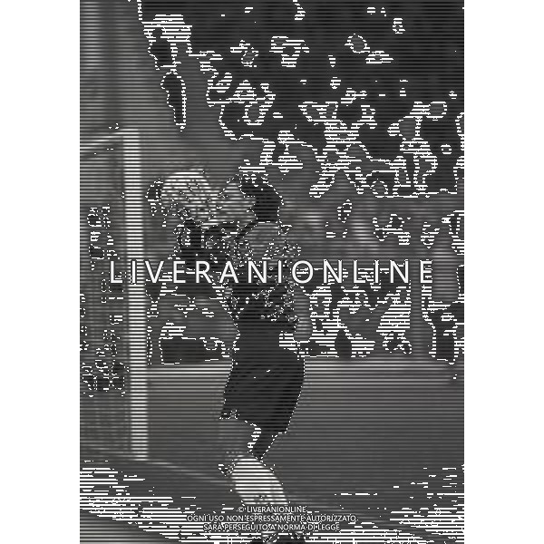 NEG-RETROSPETTIVA GRAZIANO BATTISTINI CALCIATORE NELLA FOTO GRAZIANO BATTISTINI CON LA MAGLIA DELL\'UDINESE CALCIO NELL\'ANNO 1996-1997 AG ALDO LIVERANI SAS