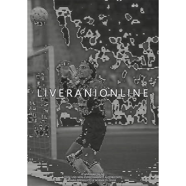 NEG-RETROSPETTIVA GRAZIANO BATTISTINI CALCIATORE NELLA FOTO GRAZIANO BATTISTINI CON LA MAGLIA DELL\'UDINESE CALCIO NELL\'ANNO 1996-1997 AG ALDO LIVERANI SAS