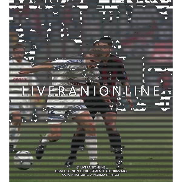 NEG COL-09-08-2000 MILANO -PRELIMINARI DI CHAMPIONS LEAGUE MILAN-DINAMO ZAGABRIA 3-1 NELLA FOTO AZIONE DI GIOCO AG ALDO LIVERANI SAS