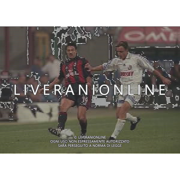NEG COL-09-08-2000 MILANO -PRELIMINARI DI CHAMPIONS LEAGUE MILAN-DINAMO ZAGABRIA 3-1 NELLA FOTO ANTONIO CHAMOT AG ALDO LIVERANI SAS