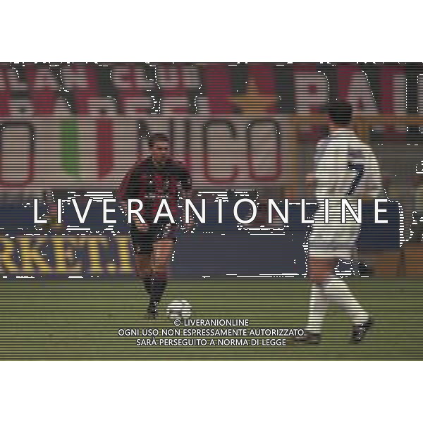 NEG COL-09-08-2000 MILANO -PRELIMINARI DI CHAMPIONS LEAGUE MILAN-DINAMO ZAGABRIA 3-1 NELLA FOTO ALESSANDRO COSTACURTA AG ALDO LIVERANI SAS