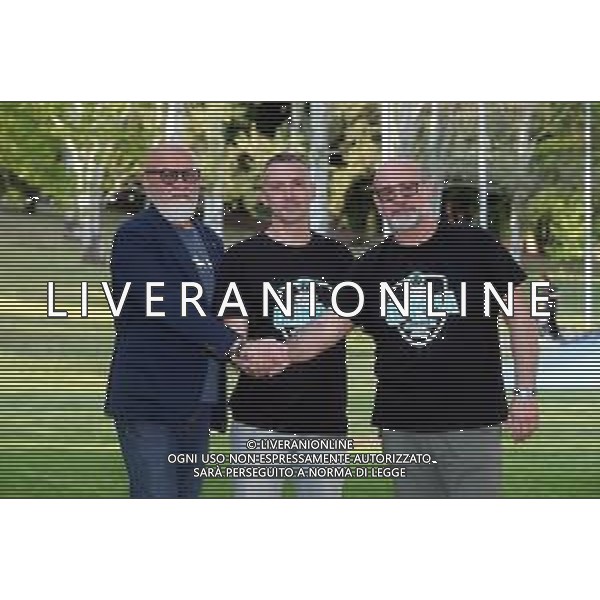 CASTEL SAN PIETRO TERME 28 05 2024 OLIMPIA CASTELLO BASKET B2 PRESENTAZIONE DEL NUOVO ALLENATORE MAURO ZAPPI NELLA FOTO GM.DANILO FRANCESCONI ALLENATORE MAURO ZAPPI E PRESIDENTE MASSIMO RAMINI ©SANNA/AGENZIA ALDO LIVERANI SAS