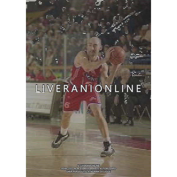 NEG-03-01-1999 REGGIO EMILIA CAMPIONATO DI BASKET SERIE A 1 ZUCCHETTI SOFTWARE REGGIO EMILIA-SONY MILANO NELLA FOTO FLAVIO PORTALUPPI AG ALDO LIVERANI SAS