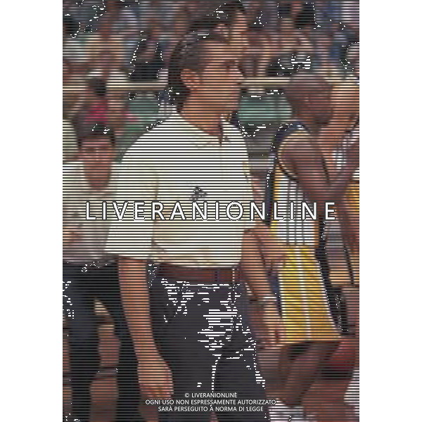 NEG-1999 REAL MADRID BASKET NELLA FOTO SERGIO SCARIOLO ALLENATORE REAL MADRID BASKET AG ALDO LIVERANI SAS