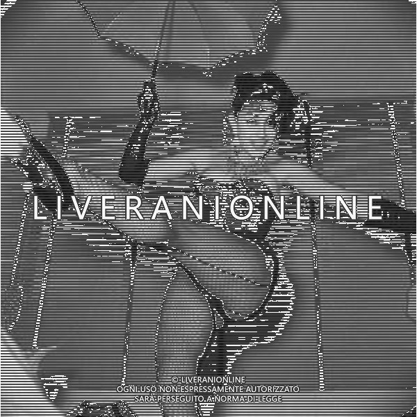 Neg- RETROSPETTIVA MARIA FRAU ATTRICE NELLA FOTO A ROMA NELL\'ANNO 1958 AG ALDO LIVERANI SAS