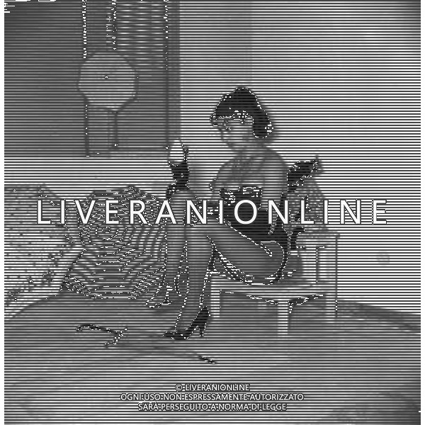 Neg- RETROSPETTIVA MARIA FRAU ATTRICE NELLA FOTO A ROMA NELL\'ANNO 1958 AG ALDO LIVERANI SAS