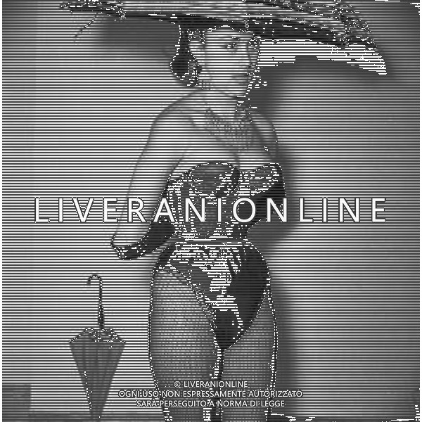 Neg- RETROSPETTIVA MARIA FRAU ATTRICE NELLA FOTO A ROMA NELL\'ANNO 1958 AG ALDO LIVERANI SAS