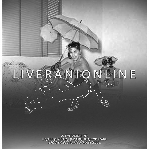 Neg- RETROSPETTIVA MARIA FRAU ATTRICE NELLA FOTO A ROMA NELL\'ANNO 1958 AG ALDO LIVERANI SAS