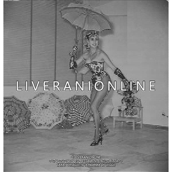 Neg- RETROSPETTIVA MARIA FRAU ATTRICE NELLA FOTO A ROMA NELL\'ANNO 1958 AG ALDO LIVERANI SAS