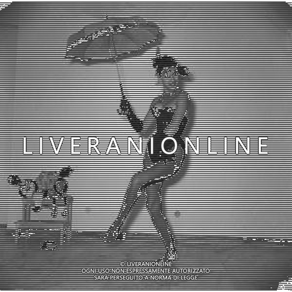 Neg- RETROSPETTIVA MARIA FRAU ATTRICE NELLA FOTO A ROMA NELL\'ANNO 1958 AG ALDO LIVERANI SAS