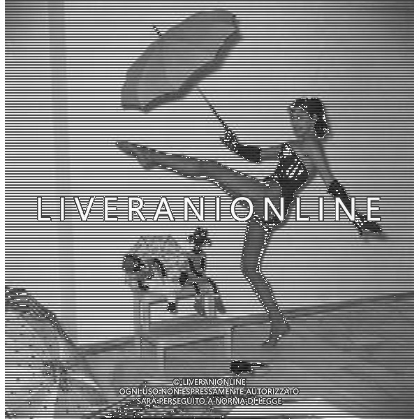 Neg- RETROSPETTIVA MARIA FRAU ATTRICE NELLA FOTO A ROMA NELL\'ANNO 1958 AG ALDO LIVERANI SAS