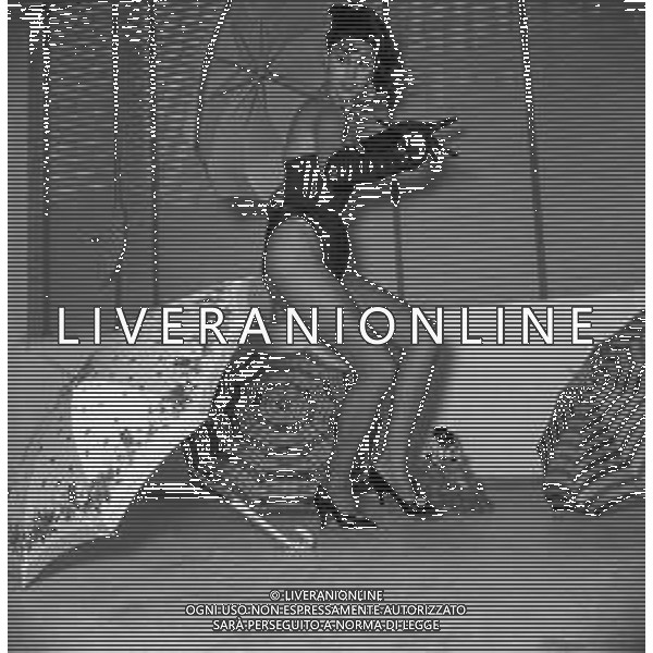 Neg- RETROSPETTIVA MARIA FRAU ATTRICE NELLA FOTO A ROMA NELL\'ANNO 1958 AG ALDO LIVERANI SAS