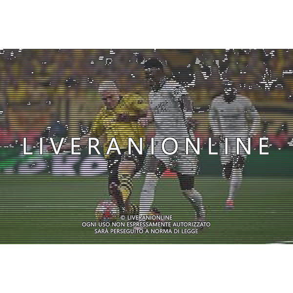 TVRG Borussia Dortmund vs Real Madrid nella foto Julian Ryerson (Borussia Dortmund) e Vinicius Junior (Real Madrid) Londra (ENG) Wembley Stadium Finale UEFA Champions League foto Roberto Garavaglia/Agenzia Aldo Liverani sas/AGENZIA ALDO LIVERANI SAS
