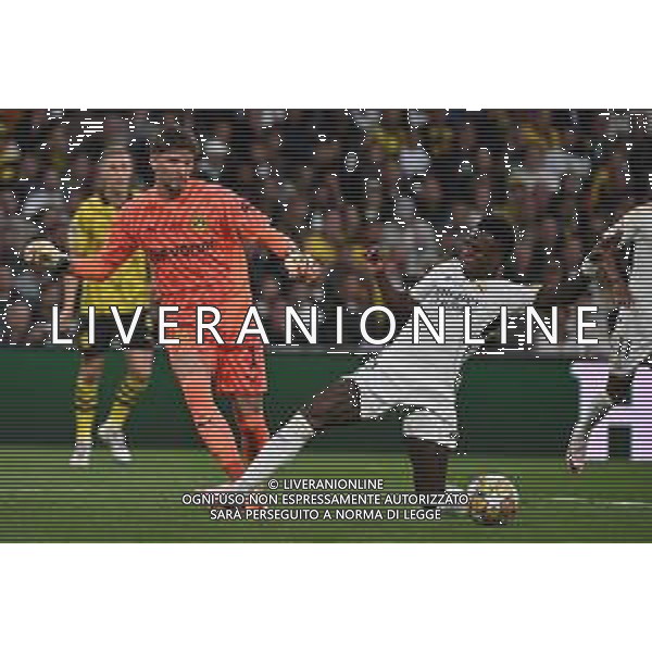 TVRG Borussia Dortmund vs Real Madrid nella foto Gregor Kobel (Borussia Dortmund) e Vinicius Junior (Real Madrid) Londra (ENG) Wembley Stadium Finale UEFA Champions League foto Roberto Garavaglia/Agenzia Aldo Liverani sas/AGENZIA ALDO LIVERANI SAS
