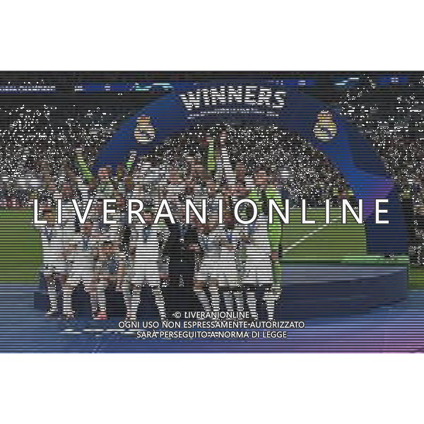 TVRG Borussia Dortmund vs Real Madrid nella foto premiazione Real Madrid Londra (ENG) Wembley Stadium Finale UEFA Champions League foto Roberto Garavaglia/Agenzia Aldo Liverani sas