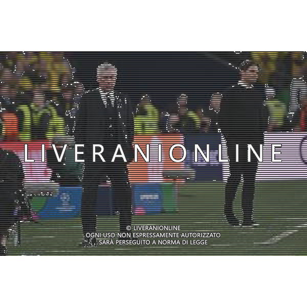 TVRG Borussia Dortmund vs Real Madrid nella foto Carlo Ancelotti allenatore Real Madrid SX e Edin Terzic allenatore Borussia Dortmund DX Londra (ENG) Wembley Stadium Finale UEFA Champions League foto Roberto Garavaglia/Agenzia Aldo Liverani sas/AGENZIA ALDO LIVERANI SAS