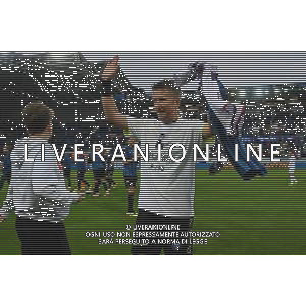 TVRG Atalanta vs Fiorentina nella foto omaggio all\'arbitro Daniele Orsato di Schio (VI) Bergamo 02-06-2024 Gewiss Stadium Campionato Serie A TIM - recupero della 29a giornata foto Roberto Garavaglia/Agenzia Aldo Liverani sas/ AGENZIA ALDO LIVERANI SAS