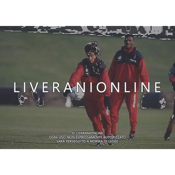 RETROSPETTIVA FERNANDO DE NAPOLI NELLA FOTO FERNANDO DE NAPOLI IN ALLENAMENTO CON IL MILAN AG ALDO LIVERANI SAS