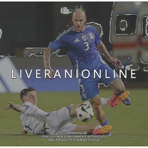 ZCP - 09/06/2024 - ITALIA vs BOSNIA ED ERZEGOVINA gara amichevole precampionato Europeo Uefa Euro 2024 -nella foto: l\'entrata su Dimarco Federico ©Claudio Zamagni/Agenzia Aldo Liverani