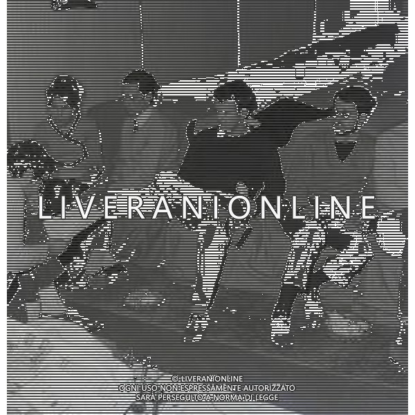 NEG- RETROSPETTIVA LOU CASTEL ATTORE  NELLA FOTO LOU CASTEL PSEUDONIMO DI ULV QUARZELL A ROMA NELL\'ANNO 1967  AG ALDO LIVERANI SAS