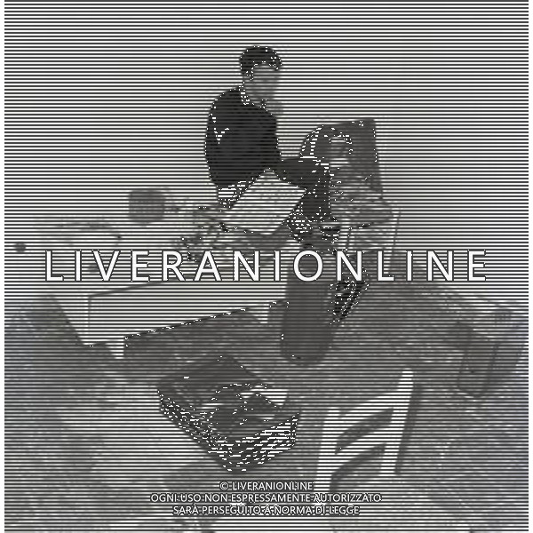 NEG- RETROSPETTIVA LOU CASTEL ATTORE  NELLA FOTO LOU CASTEL PSEUDONIMO DI ULV QUARZELL A ROMA NELL\'ANNO 1967  AG ALDO LIVERANI SAS