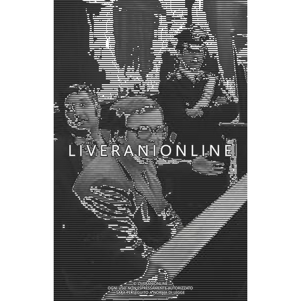 NEG- RETROSPETTIVA LOU CASTEL ATTORE NELLA FOTO LOU CASTEL PSEUDONIMO DI ULV QUARZELL A MILANO NELL\'ANNO 1974 IN TRIBUNALE AG ALDO LIVERANI SAS 