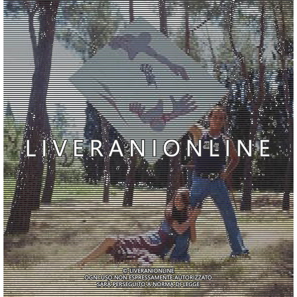 DIAP-RETROSPETTIVA PHILIPPE LEROY ATTORE NELLA FOTO PHILIPPE LEROY CON LA MOGLIE FRANCOISE LAURENT AG ALDO LIVERANI SAS 