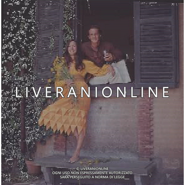 DIAP-RETROSPETTIVA PHILIPPE LEROY ATTORE NELLA FOTO PHILIPPE LEROY CON LA MOGLIE FRANCOISE LAURENT AG ALDO LIVERANI SAS