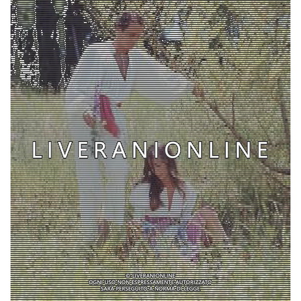DIAP-RETROSPETTIVA PHILIPPE LEROY ATTORE NELLA FOTO PHILIPPE LEROY CON LA MOGLIE FRANCOISE LAURENT AG ALDO LIVERANI SAS
