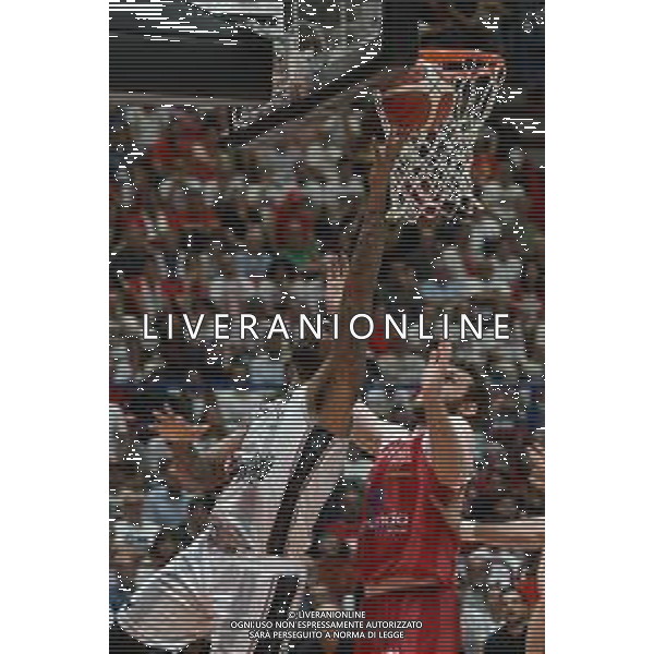 TVRG Olimpia Milano vs Virtus Bologna nella foto Jordan Mickey (Virtus Bologna) EA7 Emporio Armani Milano vs Virtus Segafredo Bologna Assago (MI) 11-06-2024 Mediolanum Forum Playoff Campionato Serie A UnipolSai Gara 3 finale scudetto foto Roberto Garavaglia/Agenzia Aldo Liverani sas/AGENZIA ALDO LIVERANI SAS