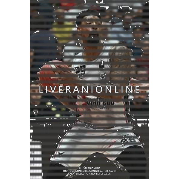 TVRG Olimpia Milano vs Virtus Bologna nella foto Jordan Mickey (Virtus Bologna) EA7 Emporio Armani Milano vs Virtus Segafredo Bologna Assago (MI) 11-06-2024 Mediolanum Forum Playoff Campionato Serie A UnipolSai Gara 3 finale scudetto foto Roberto Garavaglia/Agenzia Aldo Liverani sas/AGENZIA ALDO LIVERANI SAS