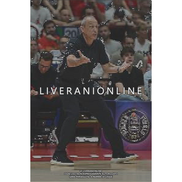 TVRG Olimpia Milano vs Virtus Bologna nella foto Ettore Messina allenatore Olimpia Milano EA7 Emporio Armani Milano vs Virtus Segafredo Bologna Assago (MI) 11-06-2024 Mediolanum Forum Playoff Campionato Serie A UnipolSai Gara 3 finale scudetto foto Roberto Garavaglia/Agenzia Aldo Liverani sas/AGENZIA ALDO LIVERANI SAS