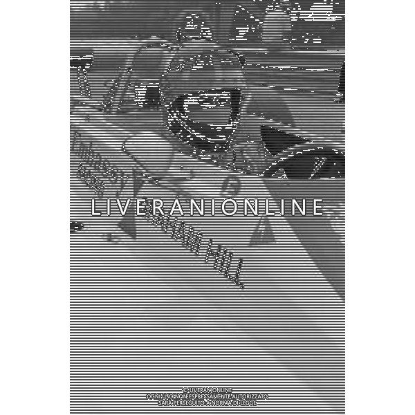 NEG-RETROSPETTIVA GRAHAM HILL PILOTA NELLA FOTO GRAHAM HILL A MONZA NELL\'ANNO 1975 AG ALDO LIVERANI SAS