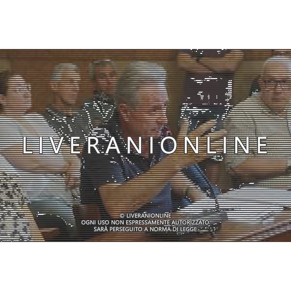 IMOLA 12 06 2024 CONSIGLIO COMUNALE Quadruplicamento Ferrovia Bologna-Castel Bolognese DIBATTITO PUBBLICO NUOVE LINEE FERROVIARIE PRESENTI ING E ARCH.DEL RFI SINDACI E I CITTADINI NELLA FOTO ANDREA MARTIGNANI RAPRESENTANTE DEI CITTADINI ©SANNA/AGENZIA ALDO LIVERANI SAS