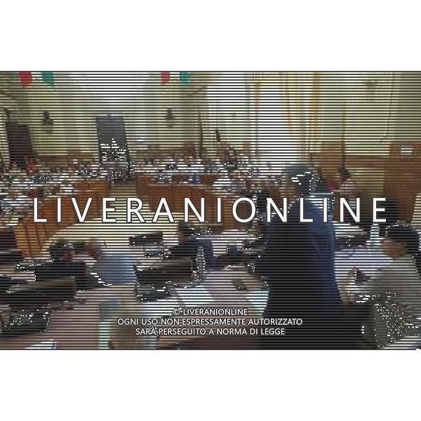 IMOLA 12 06 2024 CONSIGLIO COMUNALE Quadruplicamento Ferrovia Bologna-Castel Bolognese DIBATTITO PUBBLICO NUOVE LINEE FERROVIARIE PRESENTI ING E ARCH.DEL RFI SINDACI E I CITTADINI NELLA FOTO SINDACO DI IMOLA MARCO PANIERI ANDREA PILLON RESPONSABILE RFI SINDACO DI DOZZA LUCA ALBERTAZZI E ING RFI ©SANNA/AGENZIA ALDO LIVERANI SAS