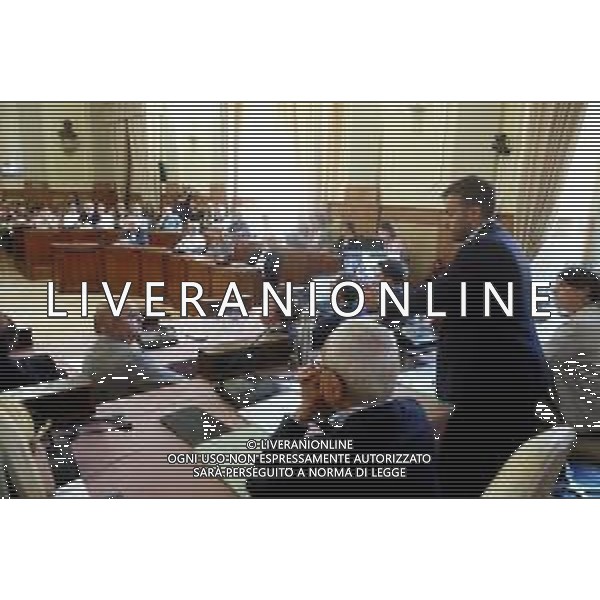IMOLA 12 06 2024 CONSIGLIO COMUNALE Quadruplicamento Ferrovia Bologna-Castel Bolognese DIBATTITO PUBBLICO NUOVE LINEE FERROVIARIE PRESENTI ING E ARCH.DEL RFI SINDACI E I CITTADINI NELLA FOTO SINDACO DI IMOLA MARCO PANIERI ANDREA PILLON RESPONSABILE RFI SINDACO DI DOZZA LUCA ALBERTAZZI E ING RFI ©SANNA/AGENZIA ALDO LIVERANI SAS